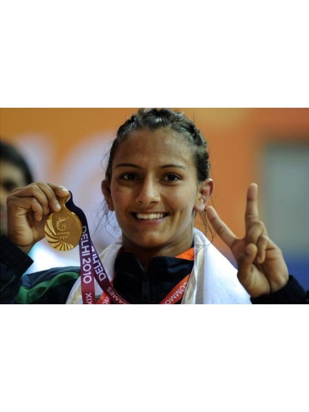 印度女子摔跤选手再夺一枚金牌 印度女子摔跤选手再夺一枚金牌