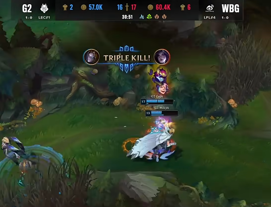 JDG碾压FPX，Xiaohu拿下关键大龙八强赛2:0（柏林）